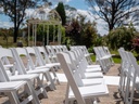 White Folding Americana Chair