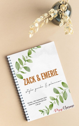 [Staff] Personalised Wedding Ceremony Day Planner Information Pack